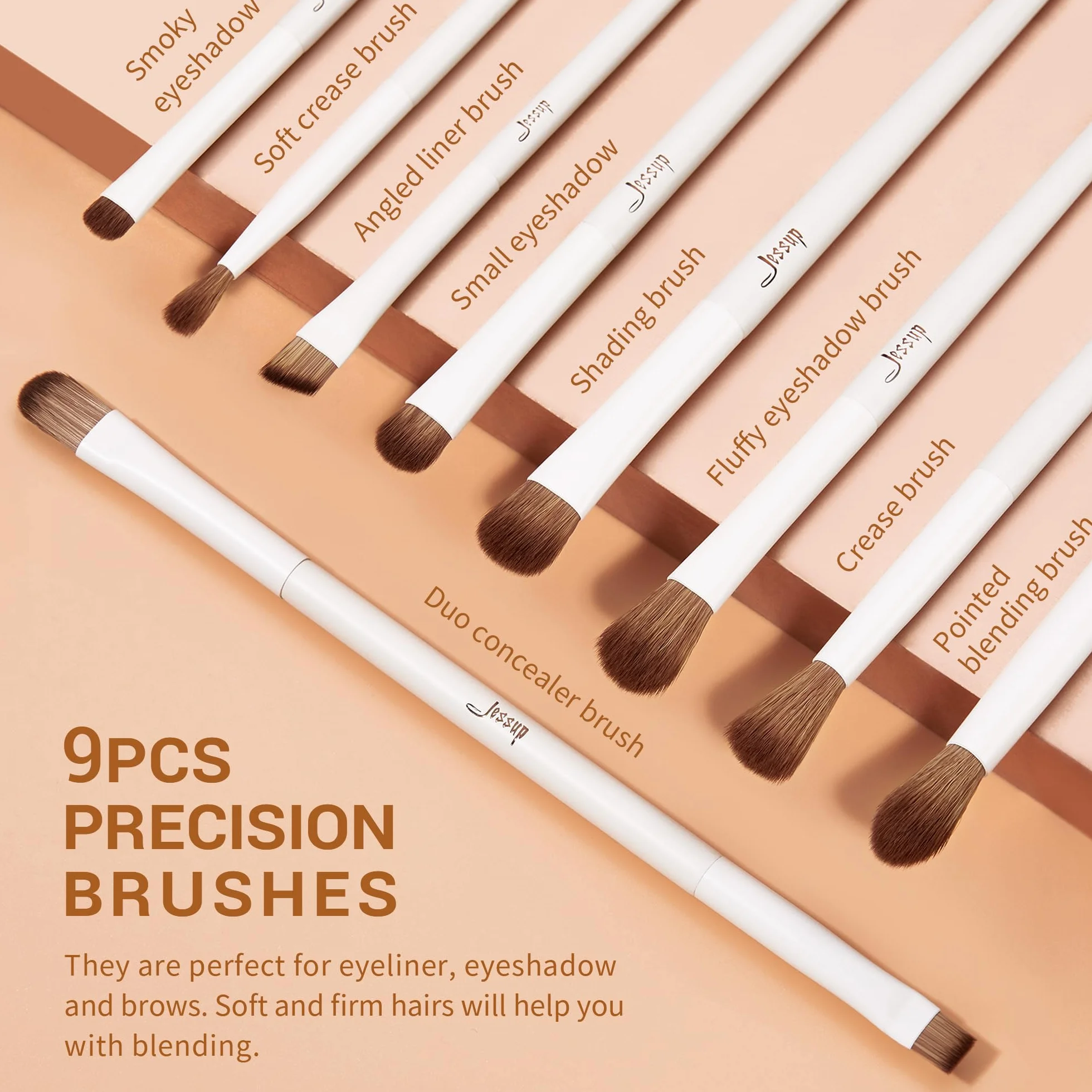Jessup Pinselset Makeup 14 Stück Schminkpinsel Kosmetikpinsel Gesichtspinsel