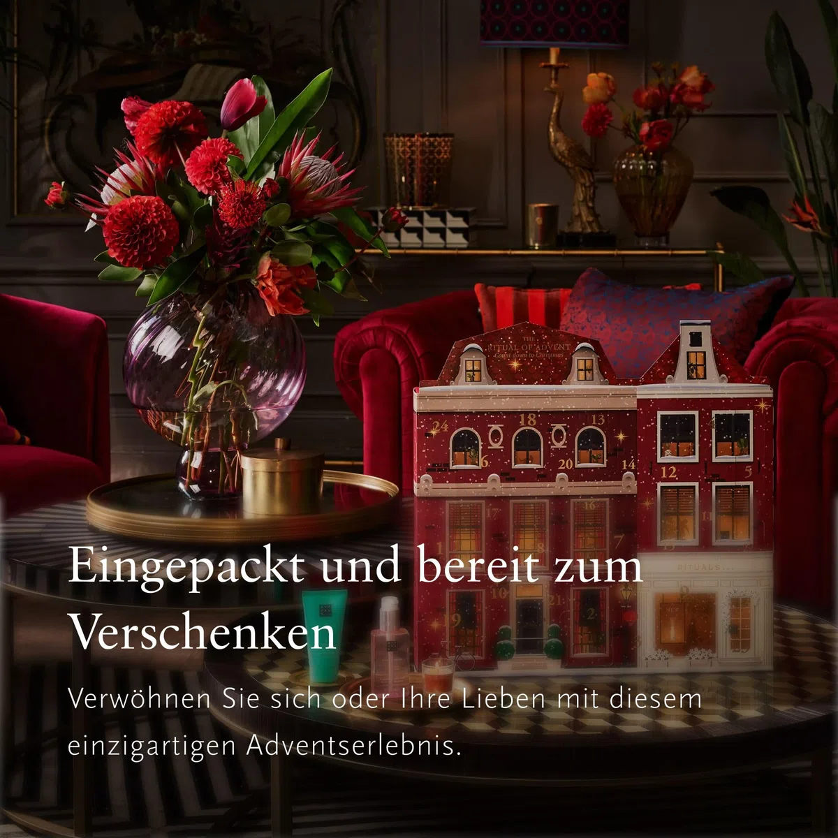 RITUALS Adventskalender - Das klassische Geschenkset zu den Feiertagen, mit 24 Körper-, Heim- und Kosmetikgeschenken für Männer und Frauen - Enthält verschiedene Duschschäume, Körperpeelings