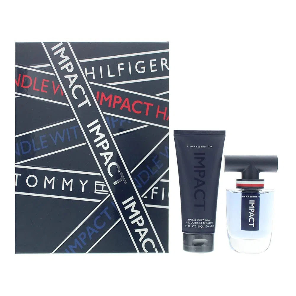 Tommy Hilfiger Impact 2-teiliges Geschenkset Eau de Toilette 50 ml – Duschgel 100 ml