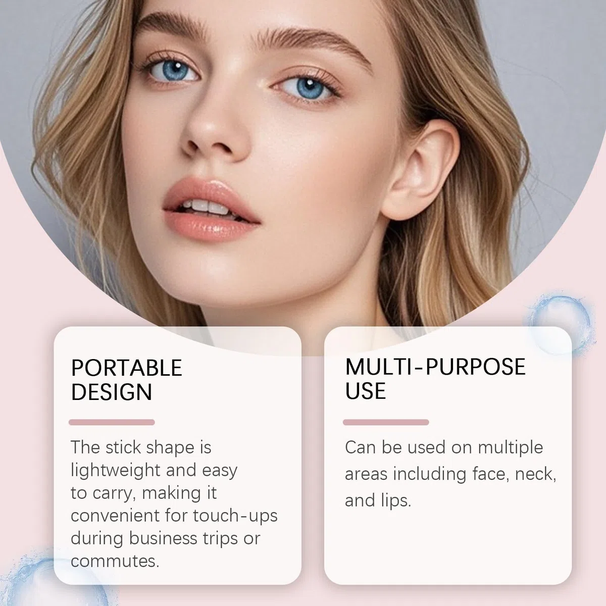 Multifunktionsstift PDRN Kollagen, koreanisch, Anti-Aging, Füllung, sofortige Wirkung, feuchtigkeitsspendend, schnelle Absorption, nicht klebend, Make-up-Basis für Lippen, Augen und Hals