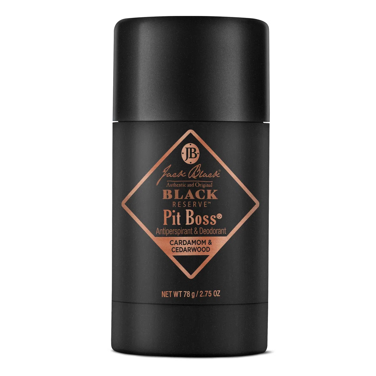 Jack Black Pit Boss Black Reserve Antitranspirant und Deodorant für Herren, 75 ml, Kardamom und Zedernholz, Deodorant für empfindliche Haut