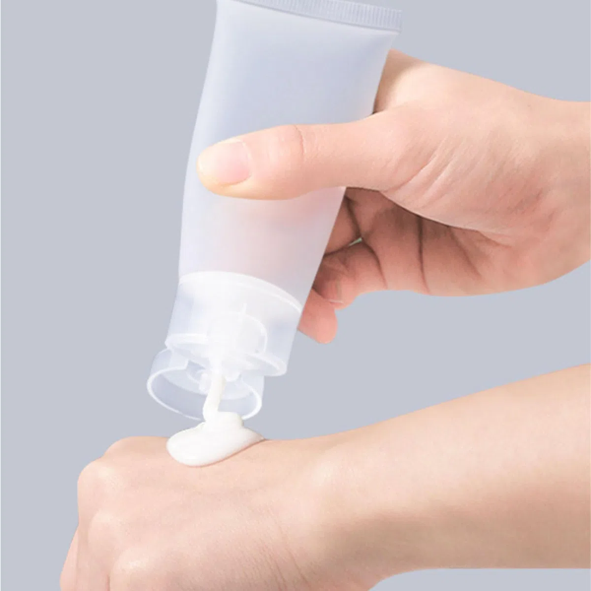 5 Stück Transparenter Nachfüllbare Leere Tuben,100ml Befüllen Tuben | Leere Tuben zum Befüllen, Probenbehälter, Leere Flüssige Foundation Tuben für Reisen und DIY-Projekte,DIY Lipgloss,Kosmetik