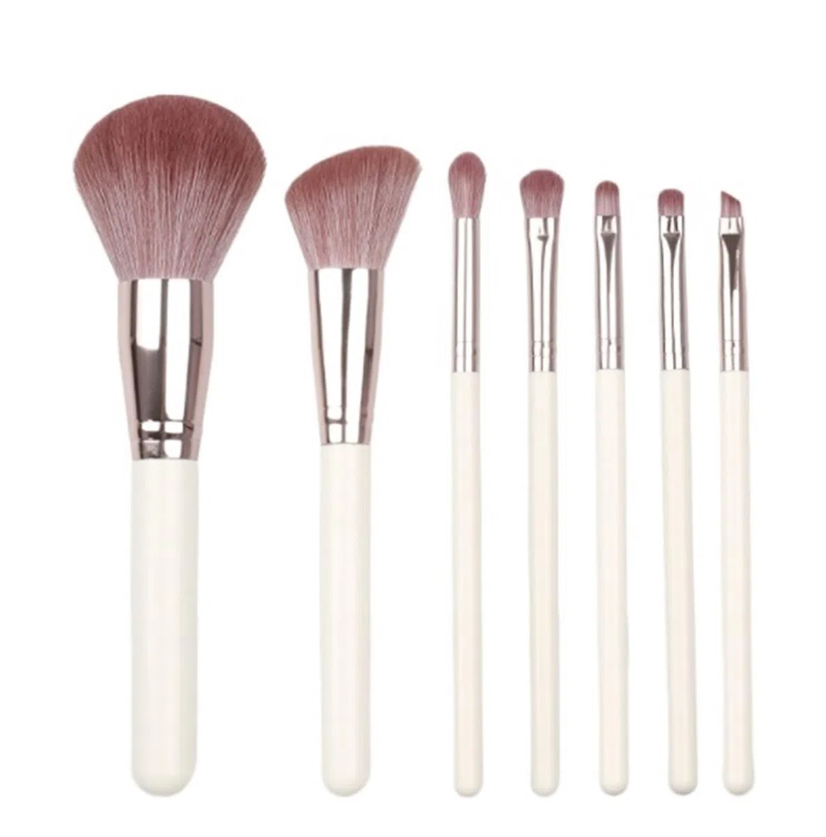 Pinsel Werkzeuge Make-up-Pinsel-Set 7-teilig For Augen Und Gesicht Konturpinsel Gesichtsbemalung(White)
