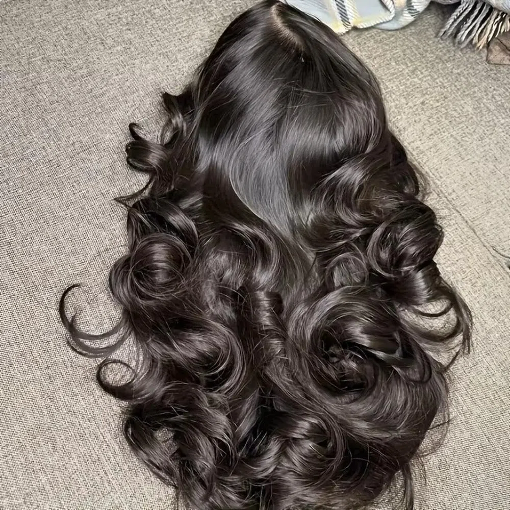 Haarpflege Körperwellenperücke Mit 220% Dichte Und Vorgezupftem Haaransatz Babyhaar Für Frauen | 30,5 cm