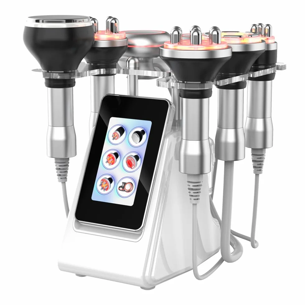 Elitzia 6-in-1 Körperformende Kavitation 80k Maschine Fettverbrennung Vakuum RF EMS Hautstraffung Radiofrequenz Ultraschall Salon Spa Heimgebrauch ETD148