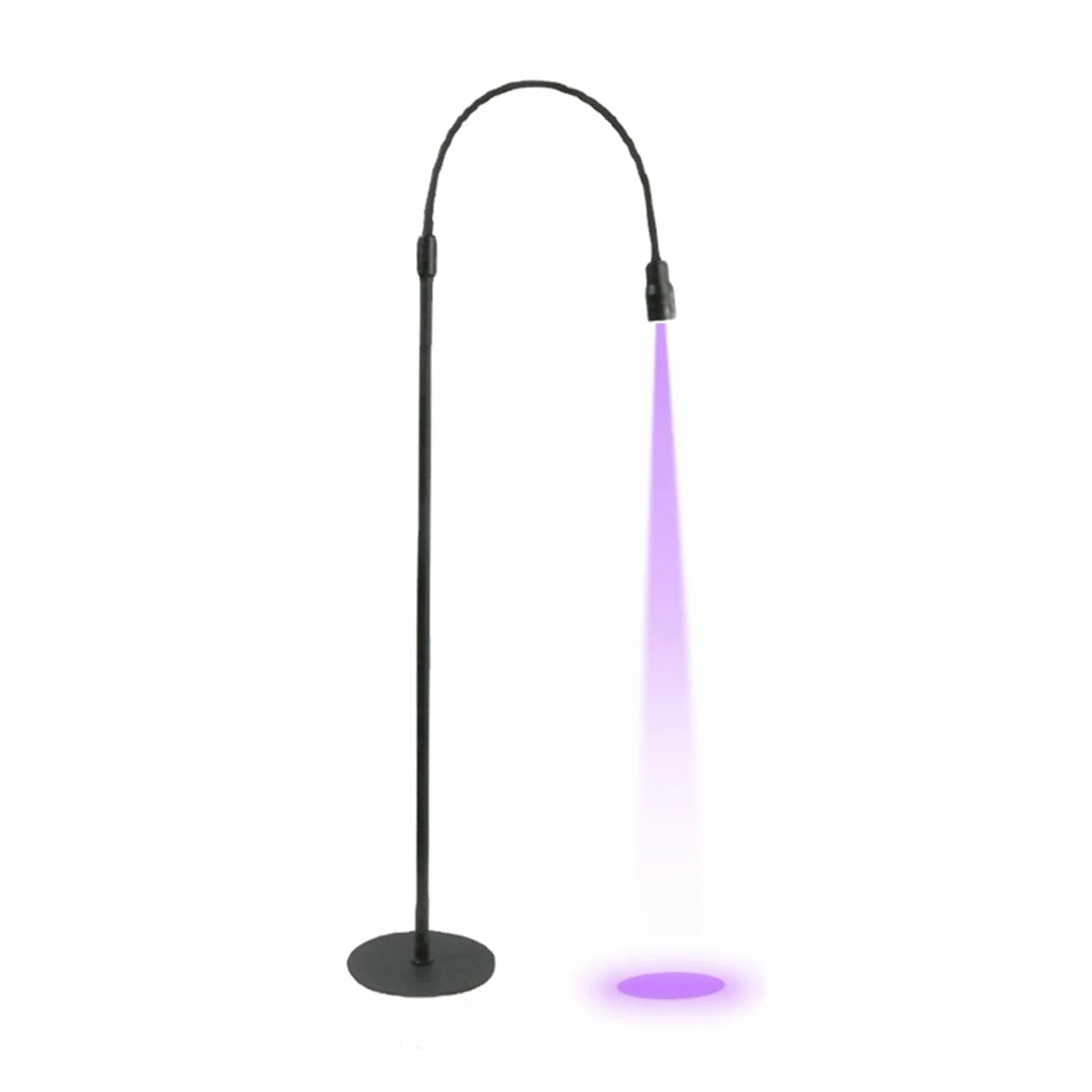UV Wimpernlicht, UV Nagellampe, Gel Lampe, LED Licht mit Fußpedalschalter, Verstellbare Schwanenhals Wimpernlampe für Wimpernkünstler, Nail Tech Makeup Studios (EU-Stecker 5W)
