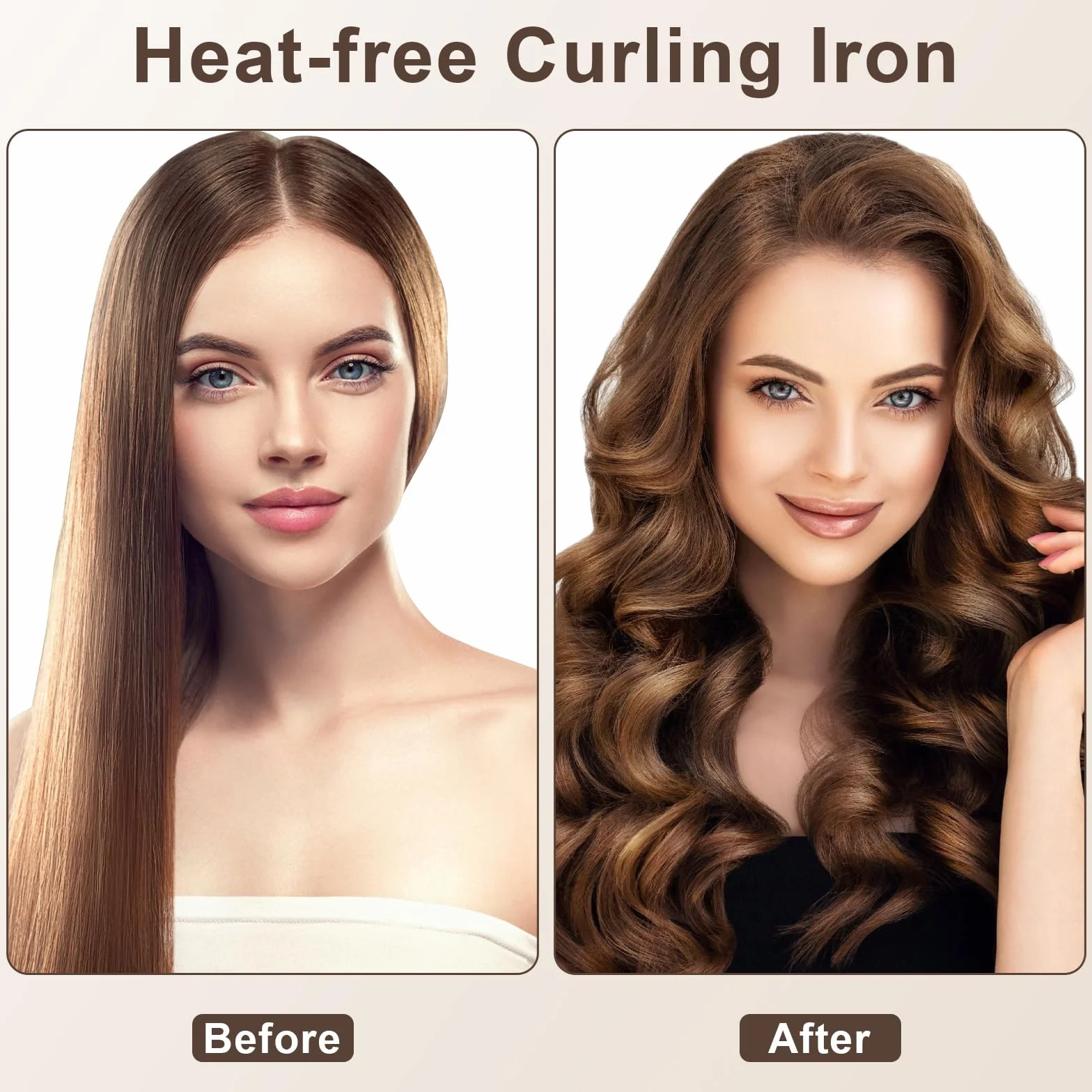 Lockenwickler Ohne Hitze Set 4PCS Haarspangen Schlafmützen Heatless Curls Overnight Hair Curler Heatless Lockenband über Nacht Locken über Nacht Ohne Hitze Blow Out Overnigh für Alle Hair Type Schwarz