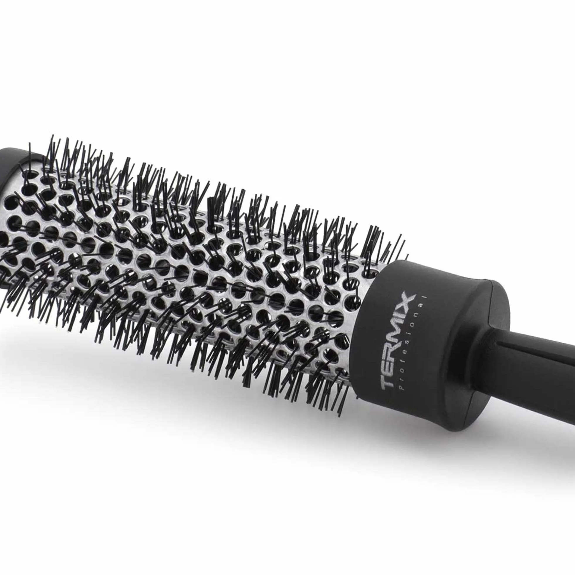 Termix professionelle Haarbürste Thermische Rundhaarbürste mit Aluminiumrohr Schwarz 12 cm 1er Pack