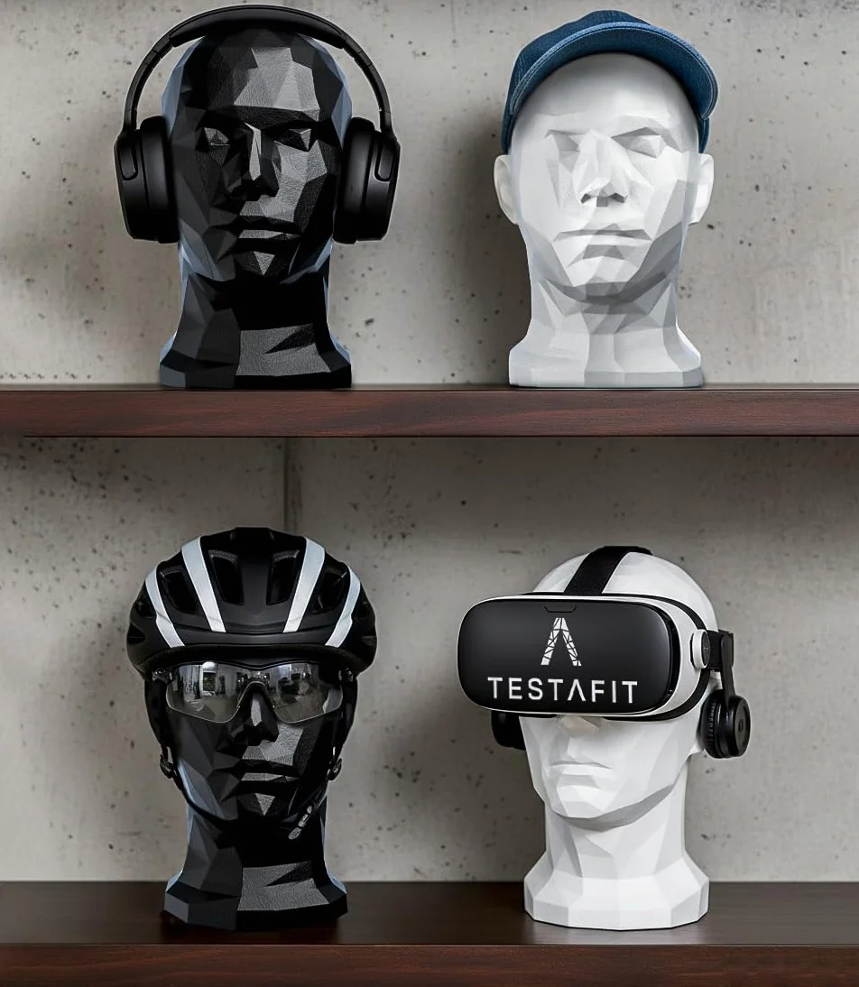 Schaufensterpuppe Kopf Deko für Helme Mützen Brillen Kopfhörer VR-Brille Aussteller