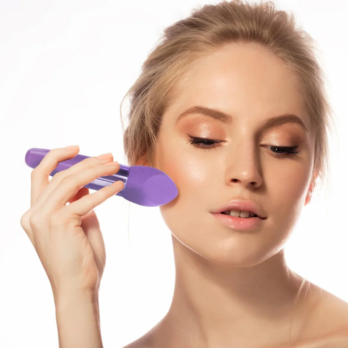 6stücke Teiliges Make up Schwamm Stift Tragbar Weiche Beauty Puff Pens für Präzises Auftragen Hautfreundliches Material für Frauen Praktische Kosmetik Accessoires für Alltag
