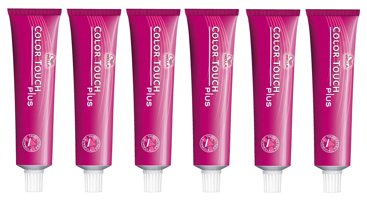 6er Wella Professionals Color Touch Plus 66/07 Dunkelblond Intensiv Natur Braun 60 ml