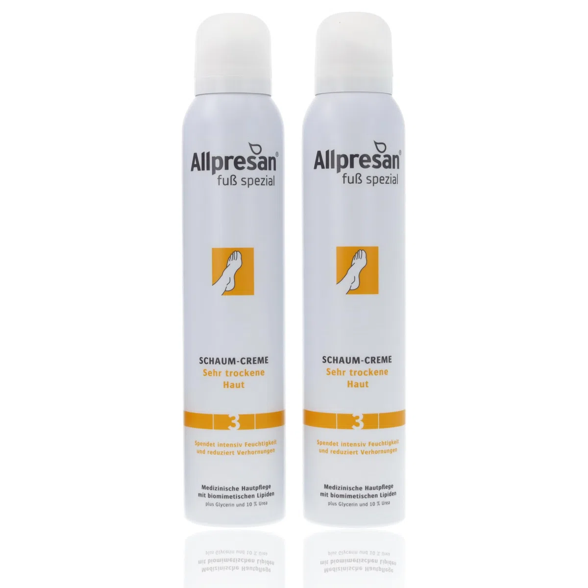 Allpresan Fuß spezial Nr. 3 Schaum-Creme - Fußcreme für sehr trockene Haut - Zur täglichen Fußpflege sehr trockener Füße 200 ml (2)