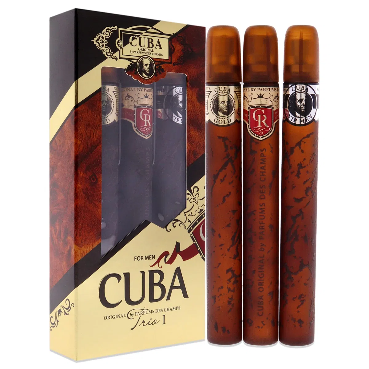 Cuba Cuba Trio 1 Men 3 Pc Gift Set 1.17oz EDT