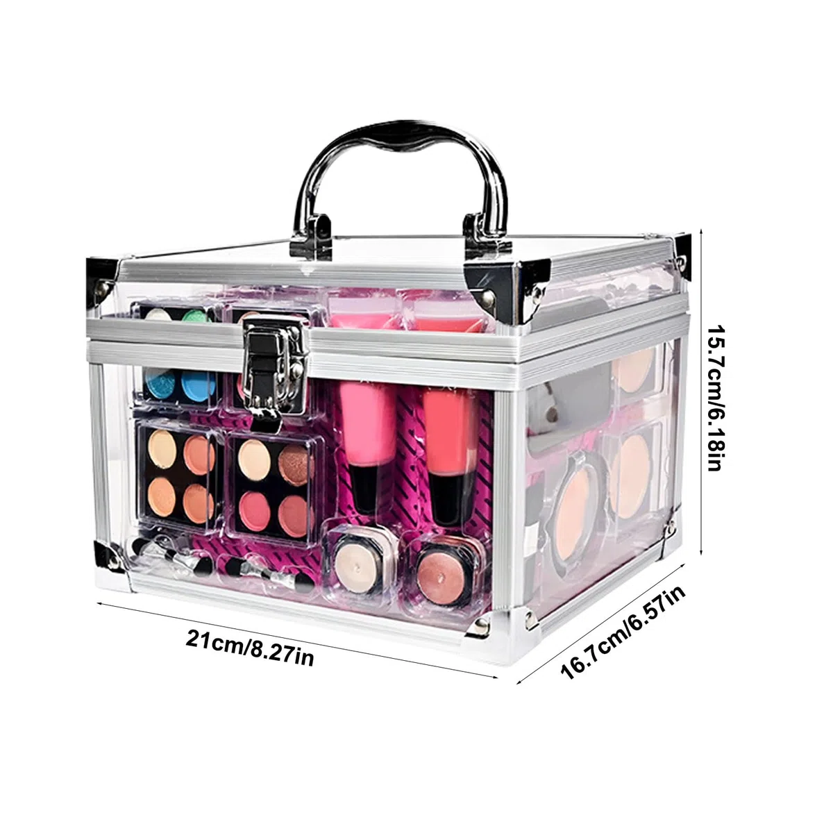 Makeup Starter Kit Für Anfänger Tragbares Reise-Makeup-Set Mit | Contour-Palette, Blush-Pinsel Mit Etui Für Jugendliche, Alltag, Reisen, Bühnenauftritte & Hochzeiten