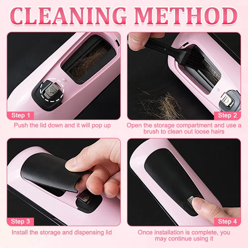 Spliss Entferner Gerät, Kabelloser Tragbarer Splissentferner, Effektiv Split Ends Hair Trimmer, Spliss Trimmer mit Negativ Ionen Haarpflege und Leistungsanzeige, Splizzentferner für Haare