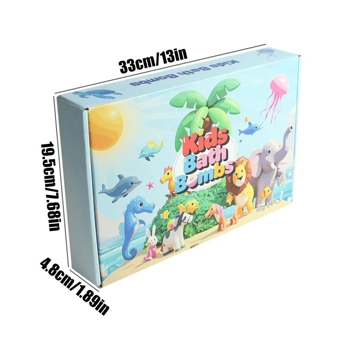 Badesalz-Ball 24 Stück Erfrischende Körperreinigung | Badesalz mit Spielfigur für Mädchen Spa Zuhause Bad Reisen Hotel