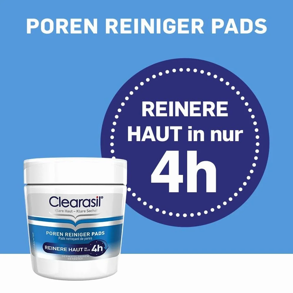 Clearasil Poren Reiniger Pads - Anti Pickel & Mitesser Pads zur Reinigung der Poren im Gesicht - 6 x 65 Stück