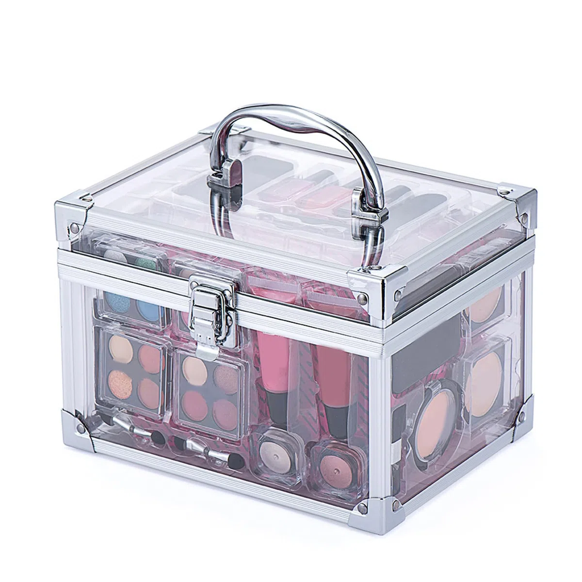 Professionelles Make-up-Set Schminkpalette Mit -Puder & Lidschatten | Lidschatten Rouge Pinsel Set Für Jugendliche Reise Theater Hochzeit Halloween Alltag