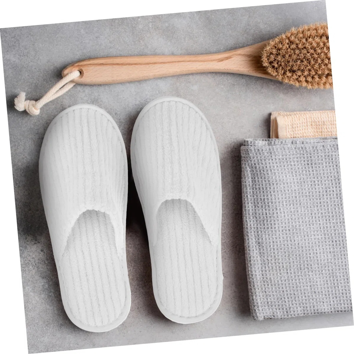 STOBAZA 12 Paar Rutschfeste aus Coral Fleece Einwegpantoffeln für Spa Gäste | Leicht, Einfach zu Packen, für Haus und Spa, 12 Paar, in Vier Farben Sortiert
