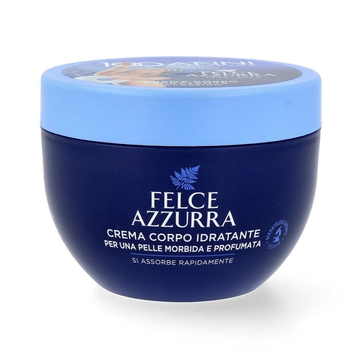 12x Felce Azzurra Körpercreme Creme Feuchtigkeitsspendende Crema Corpo Idratante 250ml + Beni Culinari Kostenloser Schlüsselanhänger