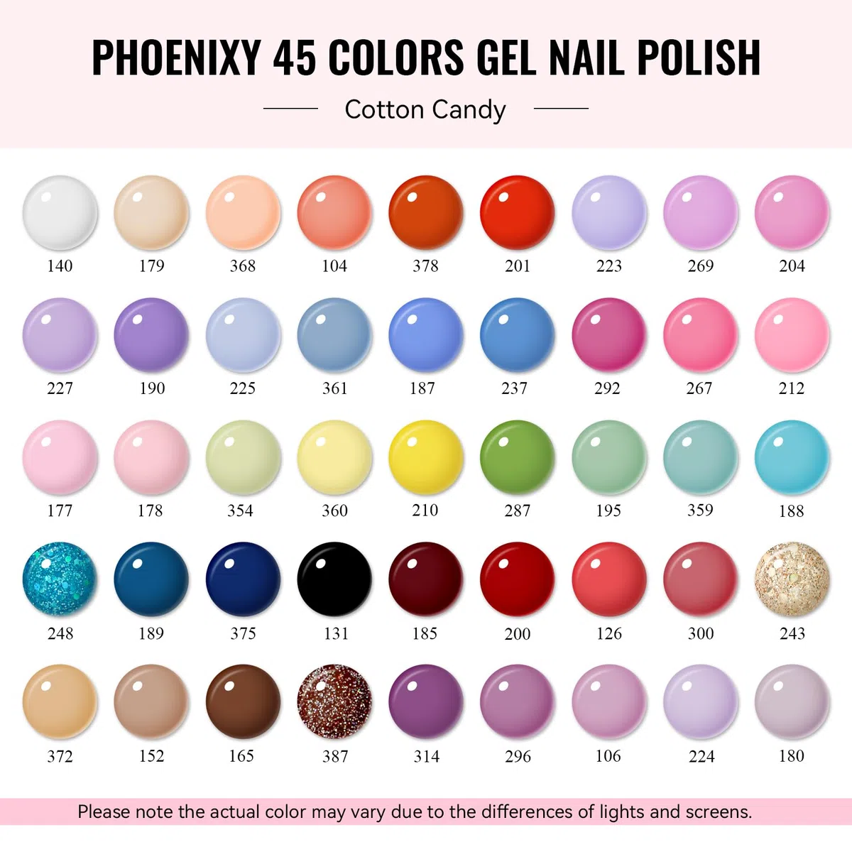Phoenixy 45+5 Stk. U V Nagellack Set - ST9OO9