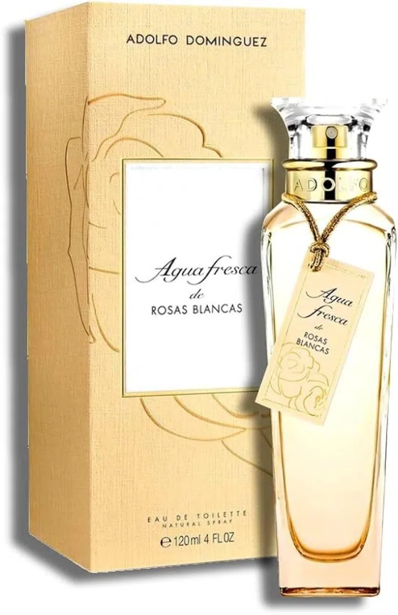 Adolfo Dominguez Agua Fresca de Rosas Blancas Agua de Tocador Vaporizador (10-13522),200 Ml