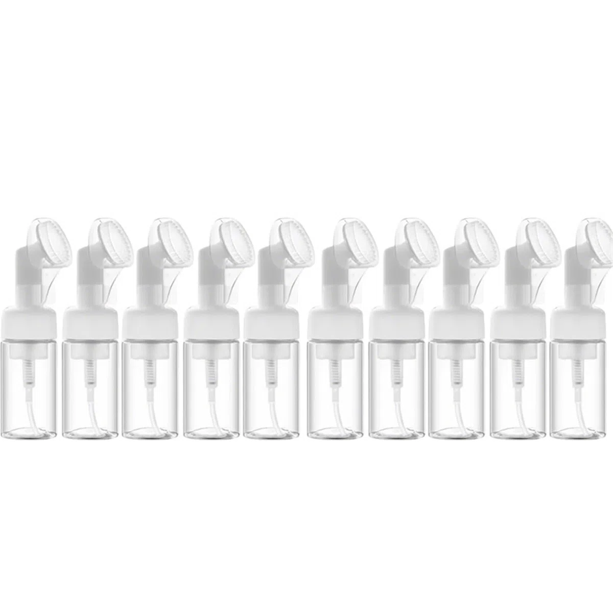 5/10 Stück Schaumgel-Applikator mit Bürstenkopf für Reisen und Zuhause | Nachfüllbarer Shampoo-Spender in Druckform, Gesichtsreiniger, müheloser, reichhaltiger Schaum(100ml-10PCS)