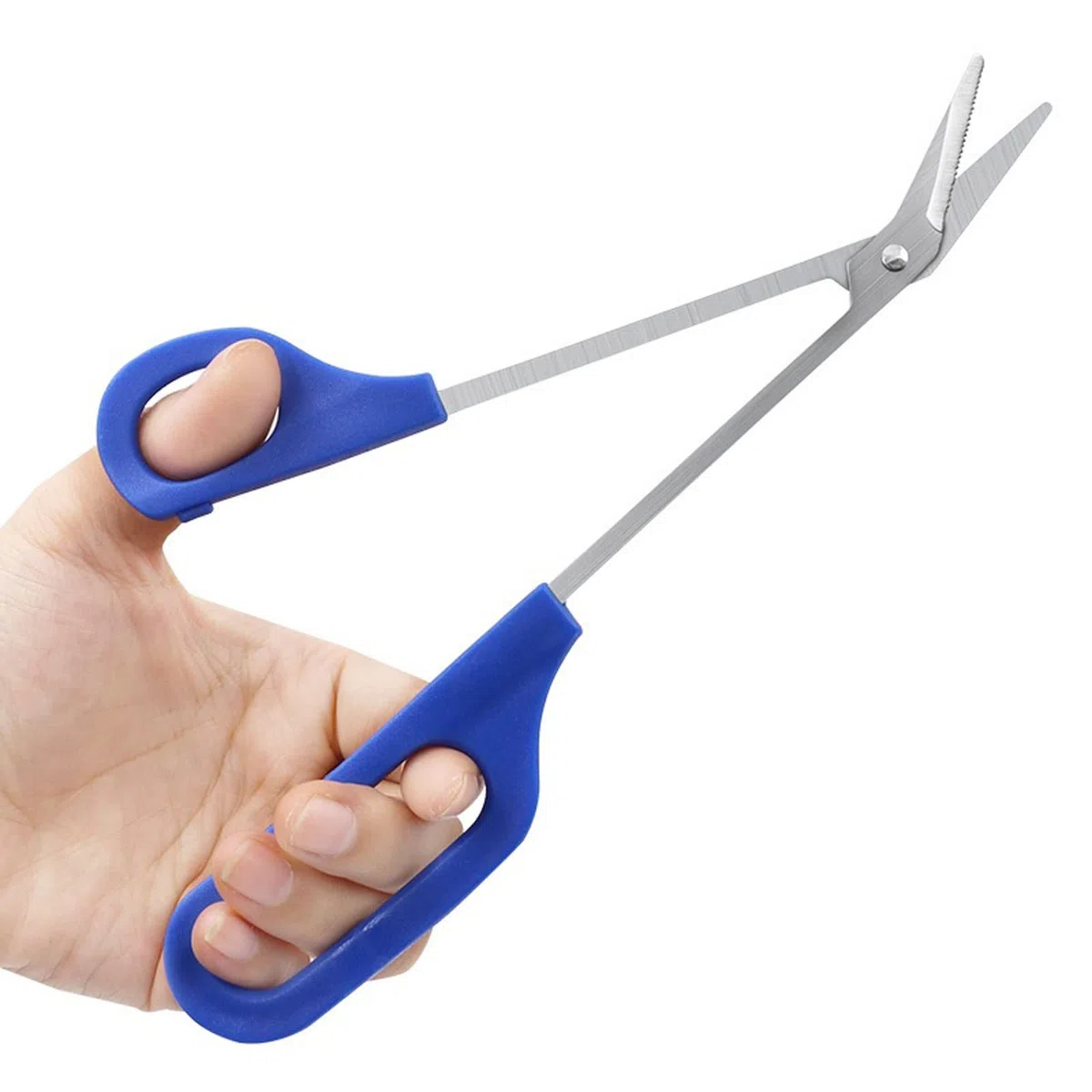 Schere Fußnagelschere mit langem Griff Maniküre-Feilenschere Gebogene Mundschere Schönheitsschere Haustier-Nagelschere