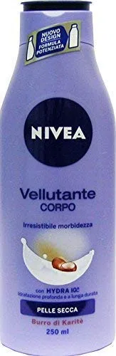12 x NIVEA Körpercreme Flüssigkeit Vellut. Haut Trend trocken 250 Ml