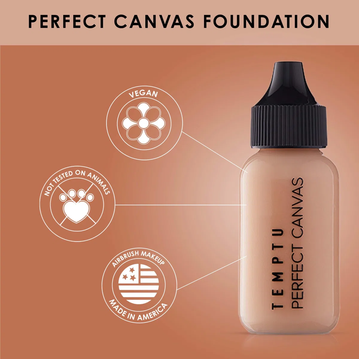 TEMPTU 24-Hour Hydra Lock Airbrush Foundation 6-pack light/medium