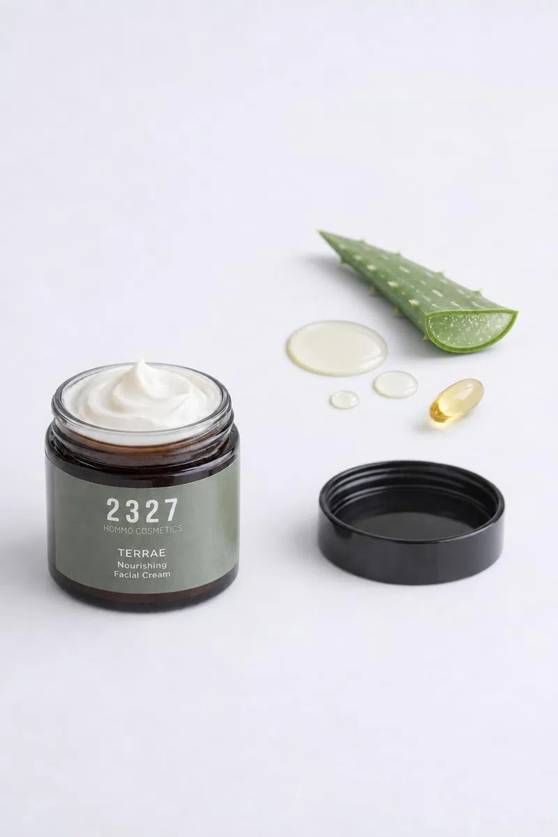 Gesichtspflege Set Männer – Reinigung, Serum & Creme – Naturkosmetik Vegan – Feuchtigkeit & Anti Aging – Hautpflege Routine Set – 2327 HOMMO COSMETICS ELEMENTVM
