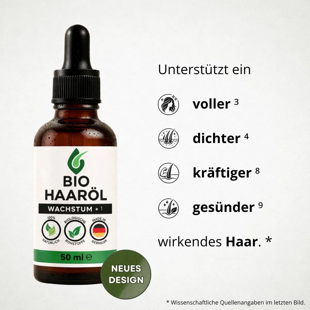 Premium BIO Haaröl Wachstum+¹ von Seifenfreund | Pflege für voller, dichter & gesünder wirkendes Haar | mit Schwarzkümmelöl, Rosmarinöl, Kürbiskernöl, Rizinusöl & mehr