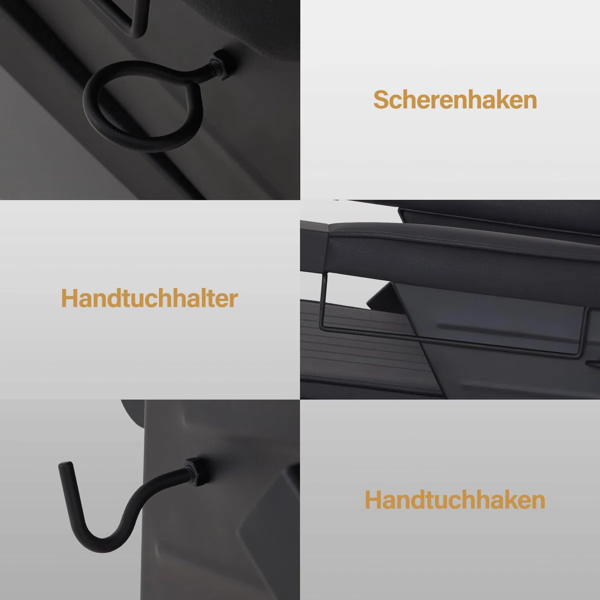 Barberpub Friseurstuhl mit Kopfstütze Kippbar 360° Drehbar Hydraulikpumpe Höhenverstellbar Kunstleder Schwarz