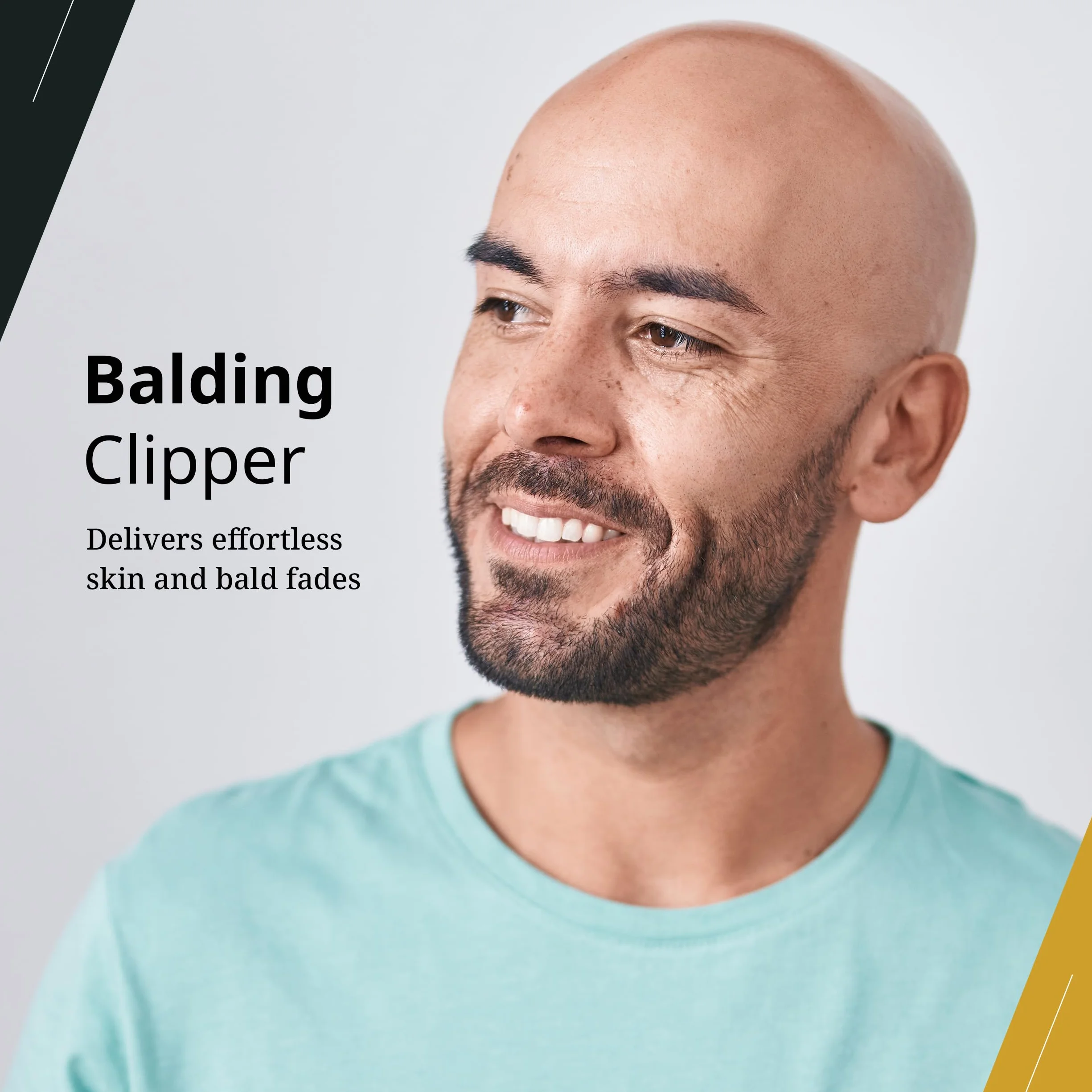 Wahl Balding, Glatzenschneider nah an der Kopfhaut, Schwarz/Rot | Glatzenschneider mit Zero-Overlap, V5000-Motor, präzisionsgeschliffene Klingen, 2 Aufsätze 1,5 und 4,5 mm, kabelgebunden