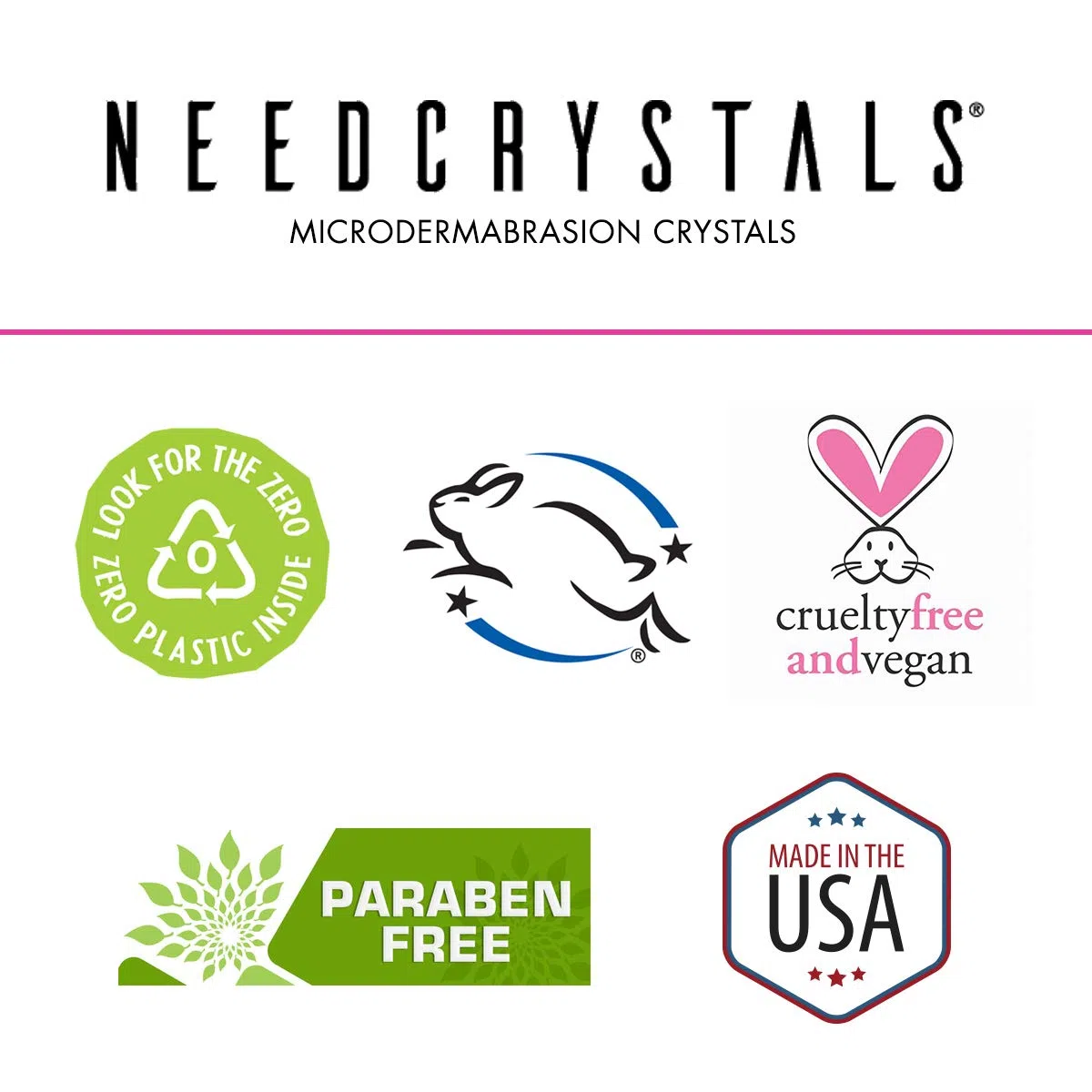 NeedCrystals Mikrodermabrasion Kristalle, Gesicht Peeling. Natürliches gesichtspeeling für stumpfe oder trockene Haut verbessert Narben, Mitesser, Porengröße, Falten, Flecken und Hautstruktur. 227gr