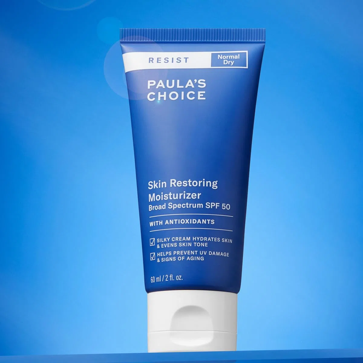 Paula's Choice Anti-Aging Restoring Tagescreme LSF 50, Trockene Haut, 60 ml | Seidige Creme Spendet Feuchtigkeit - Schützt vor Sonnenschäden - Gesichtscreme mit Niacinamid & Shea Butter - für einen Glow
