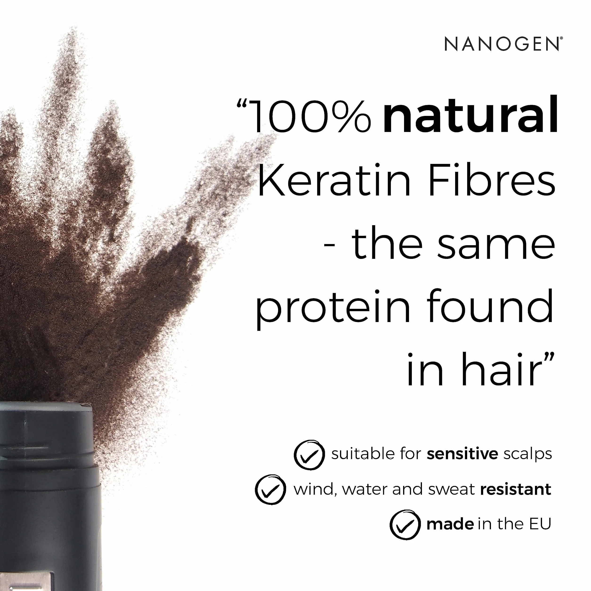 Nanogen Hair Thickening Fibres Black 30g