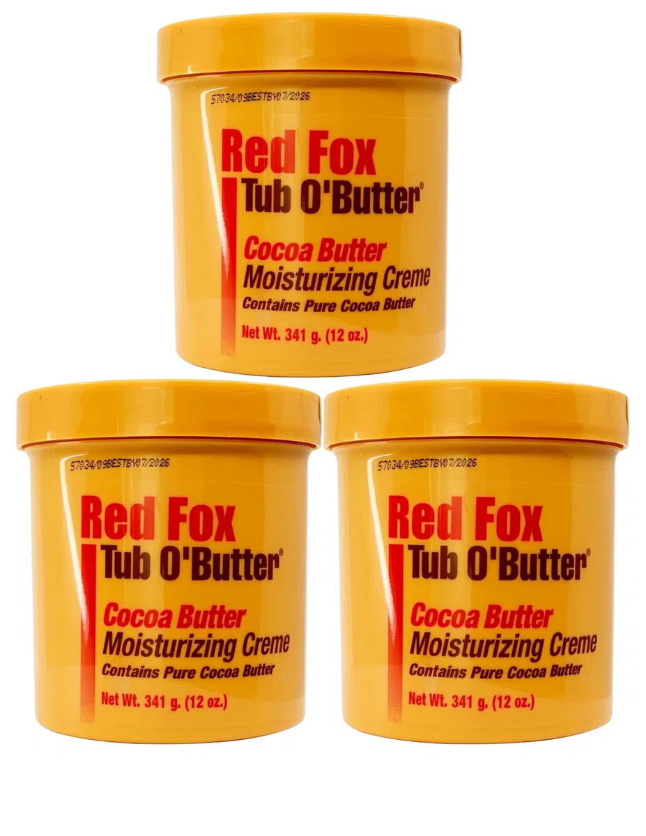 Red Fox Tub O' Butter Cocoa, Moisturizing Creme 10.5 oz by Red Fox