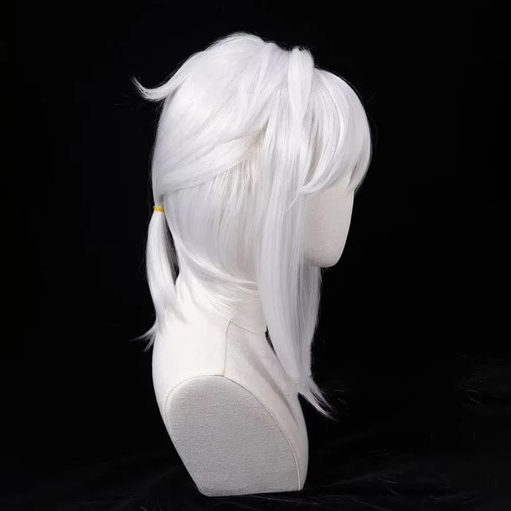 Haarpflege Weiße Kurze Glatte Haarperücke Für Party Cosplay Perücken