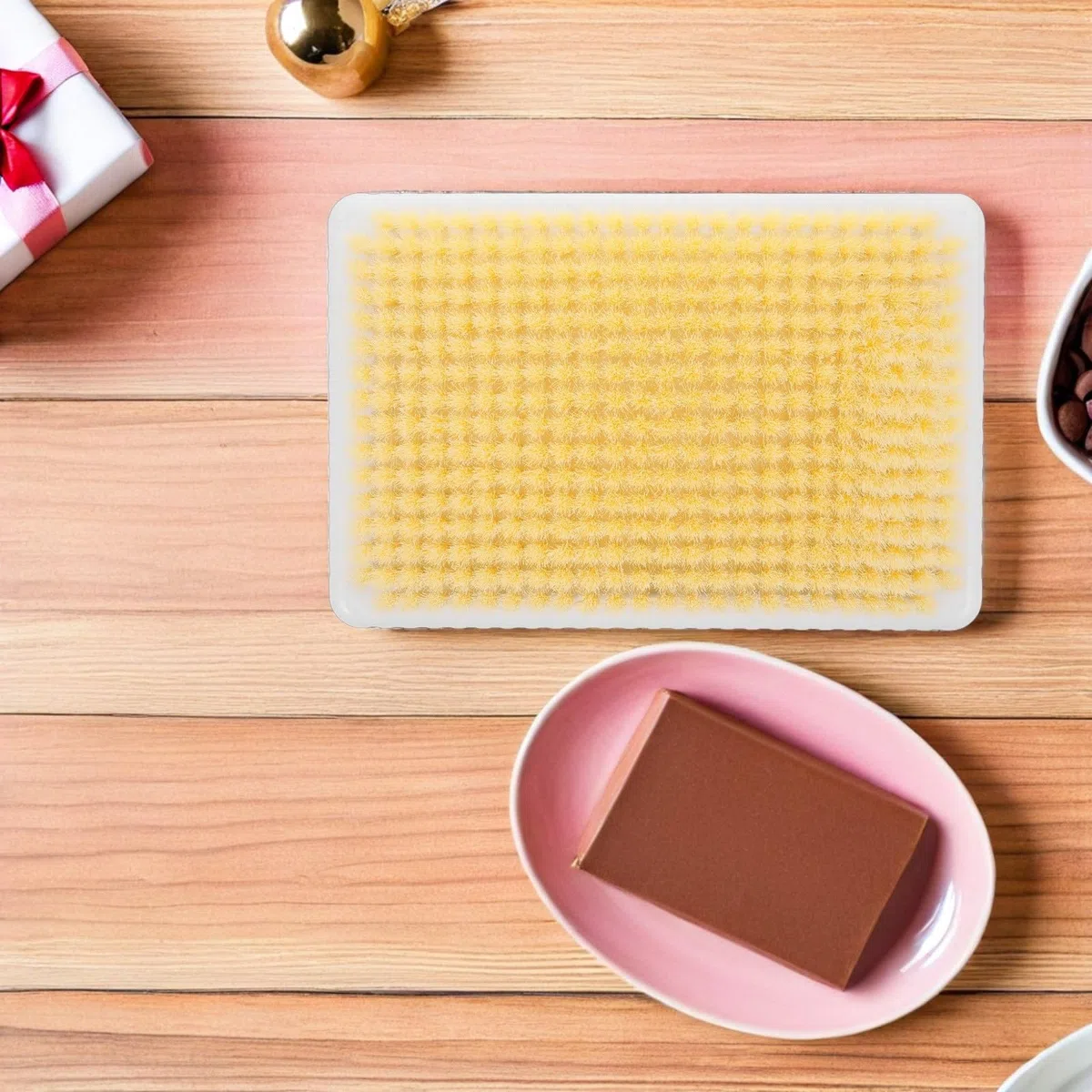 Uonlytech 2 Stück Dusch Rückenschrubber mit Starken Borsten Wandmontierte Peeling Bürste für Rücken und Ganzkörperreinigung Badewannenmassagepad für Mühelose Körperpflege