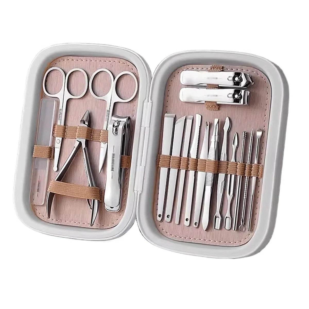 Nagelpflege-Set, Nagelknipser-Set for Herren, Nagelknipser for Zuhause, Original-Renovierungs-Fuß-Set, scharfe Schere, Körperpflege-Set | White