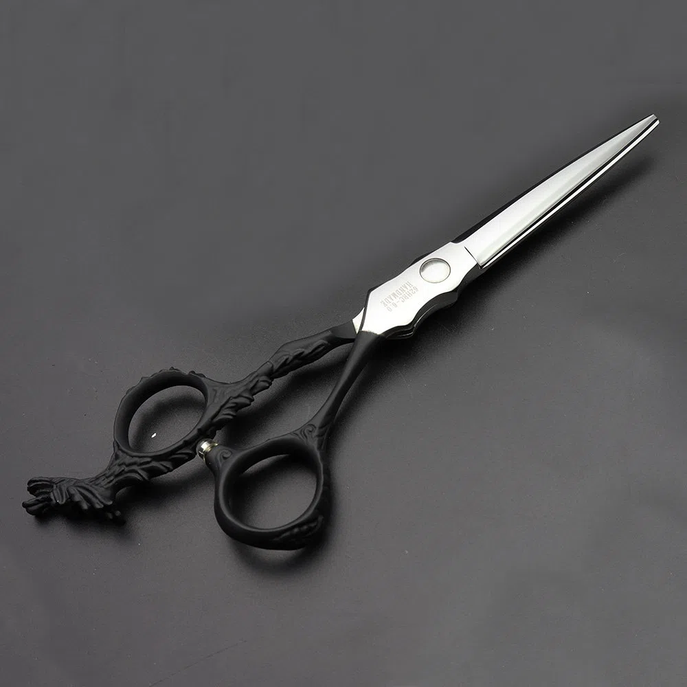 6 Zoll Friseursalon Professionelle Haarschere dünne Schere (6 Zoll Flach-B) | Japanischer Stahl 440C,Verstellbar, dauerhaft scharf