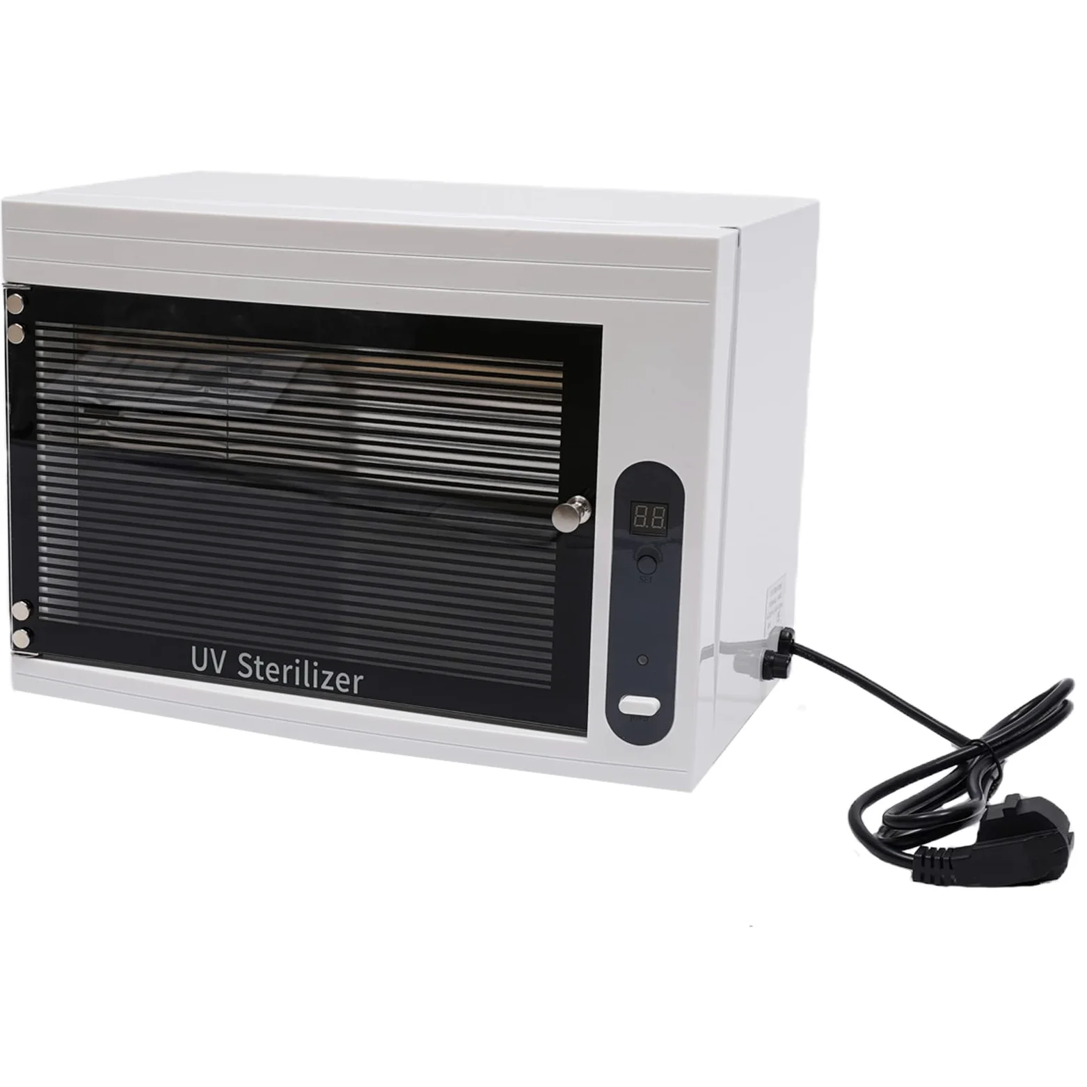 UV Desinfektionsschrank 99% Sterilisation, LED UV-Sterilisator mit Timer-Einstellung Sterilisationsgerät Maniküre UV Desinfektionsmittel-Box für Kosmetik, Fusspflegestudios, Friseursalon
