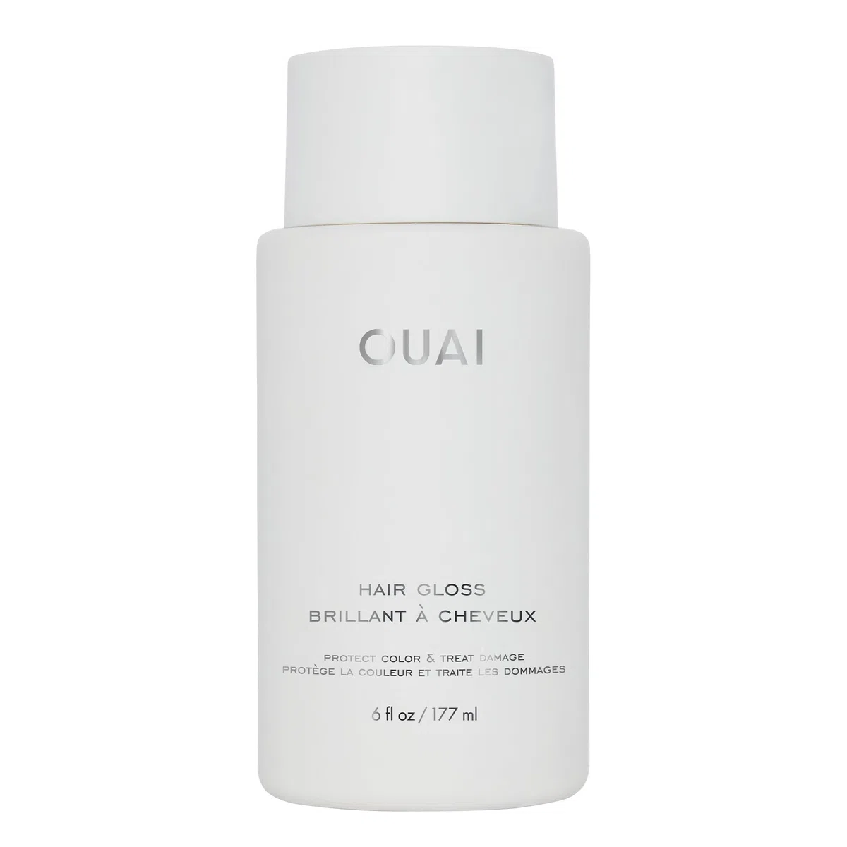 OUAI Hair Gloss – Glanzbehandlung für die Dusche mit Frizz-Kontrolle – Hitzeschutz-Haarglaze mit Hyaluronsäure, Reiswasser + Panthenol – frei von Parabenen, Phthalaten & Sulfaten (177 ml)