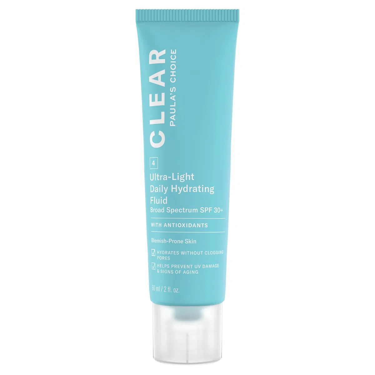Paula's Choice CLEAR Tagescreme LSF 30 - Leichte Sonnencreme Gesicht - für Unreine Haut mit Mitesser & Akne - mit Vitamin E & Antioxidantien - Mischhaut bis Fettige Haut - 60 ml