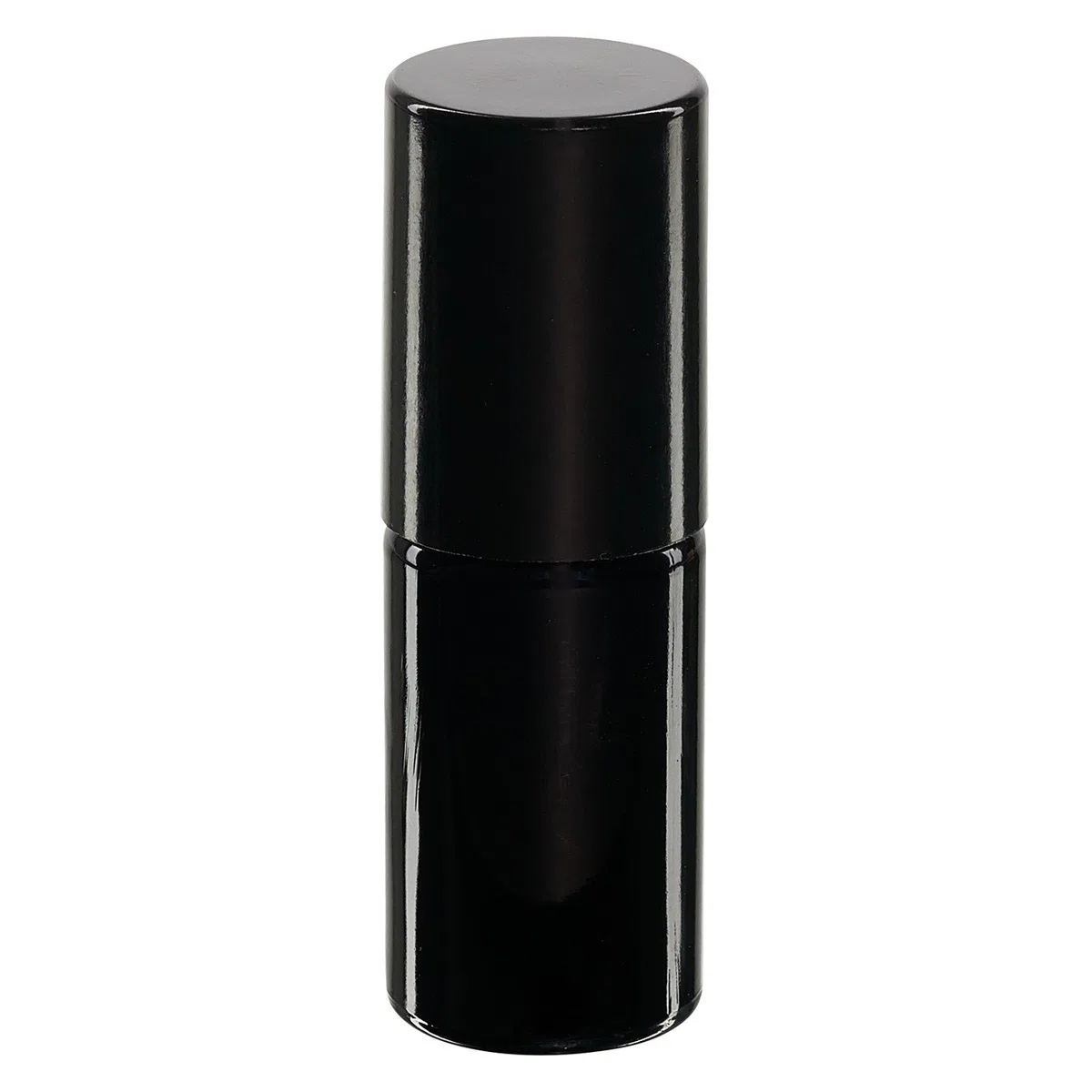 20x Glas Deostick mit violetter 5 ml Flasche, leerer Deo Roller - inkl. schwarzem Roll On Verschluss