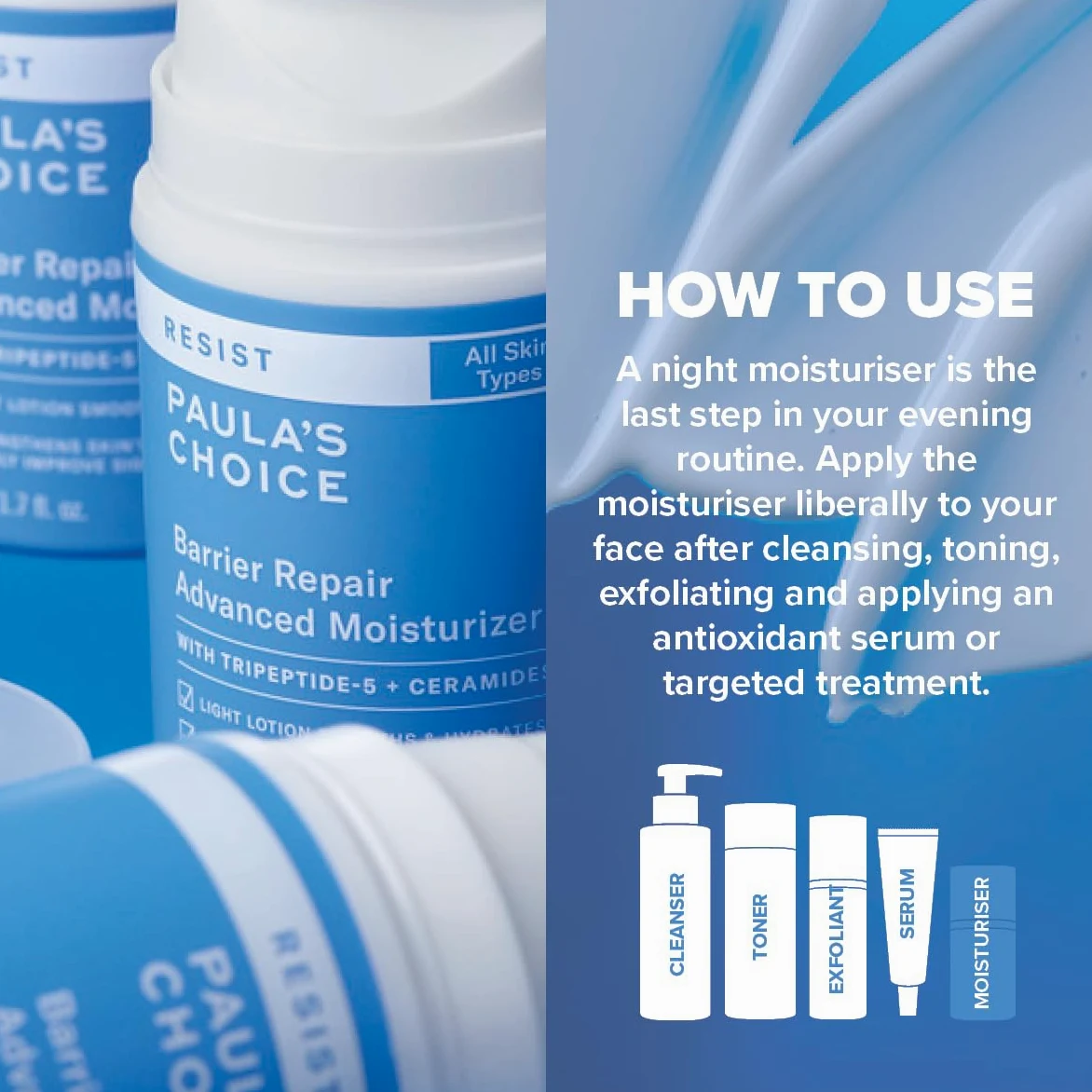 Paula's Choice Advanced Nachtcreme, Anti-Aging, Gesichtscreme, 50 ml | Eine Seidig-Leichte Lotion - Anti Falten Creme versorgt Feuchtigkeit - Stärkt & Glättet die Haut - mit Ceramide
