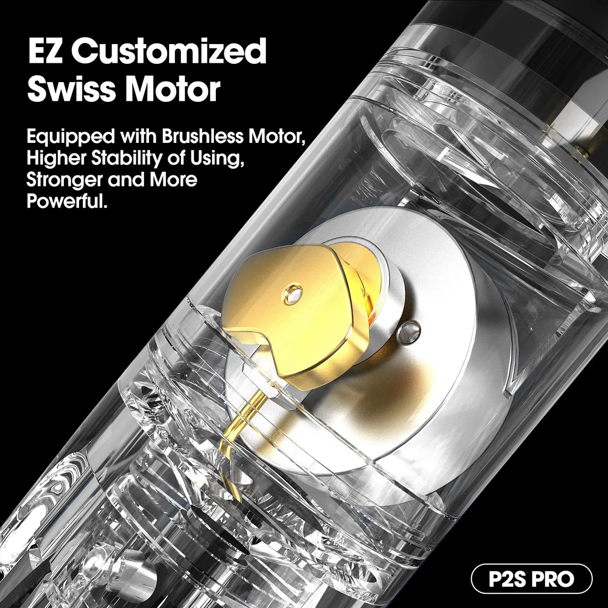 EZ P2S Pro Tattoo Maschine Set - Tattoo Set mit Kabelloser Tattoo Maschine, 1800mAh Stromversorgung Akku, 20 Stück Tattoo Nadeln and 11 Farben Tinten für Tattoo Anfänger und Künstler (Violett Blau)