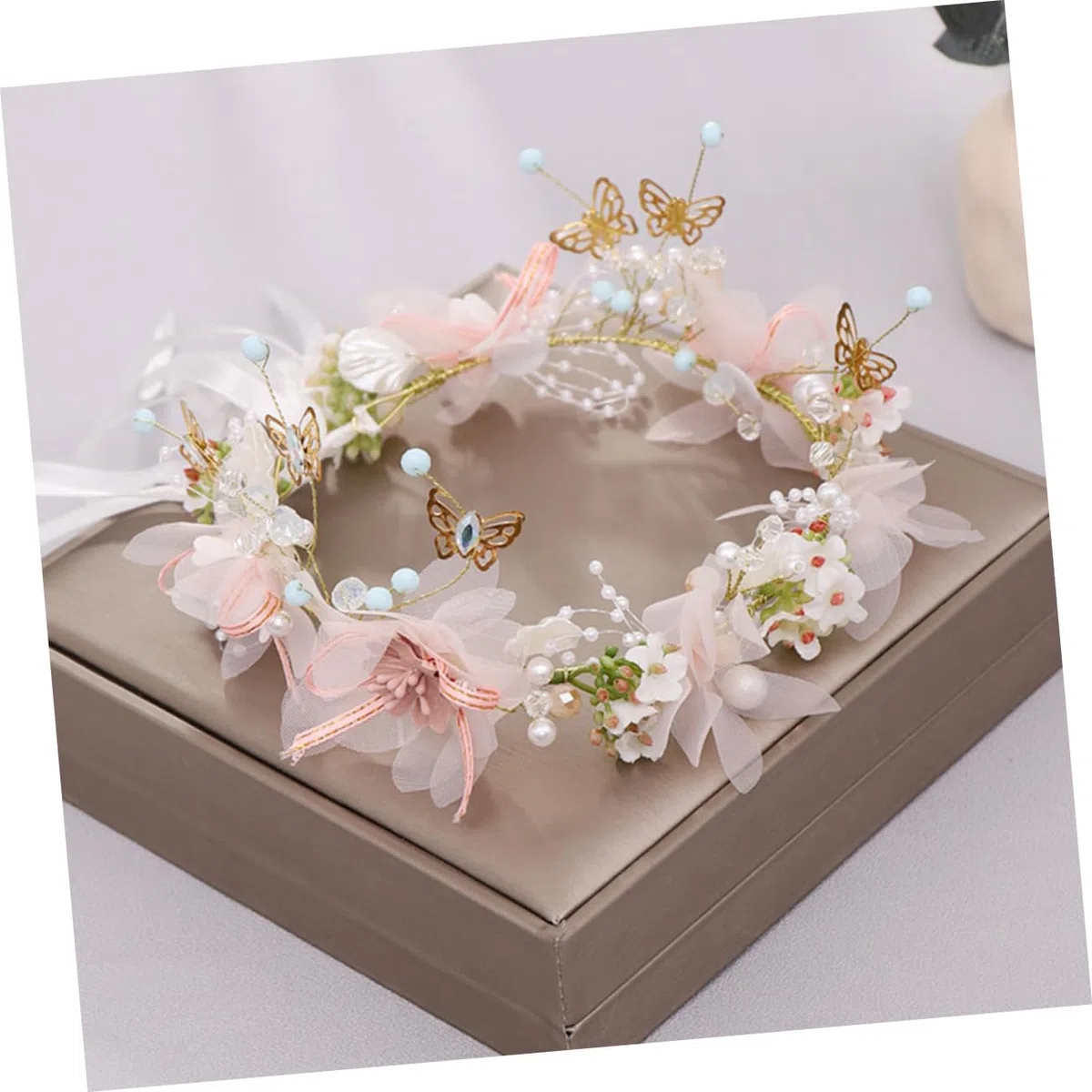 FRCOLOR 3stücke Braut Haarkranz Blumen Für Farbige Blumenwreath Als Haaraccessoire Für Strand Festival Fotografie Und Feiern Langlebig Und Rutschfest
