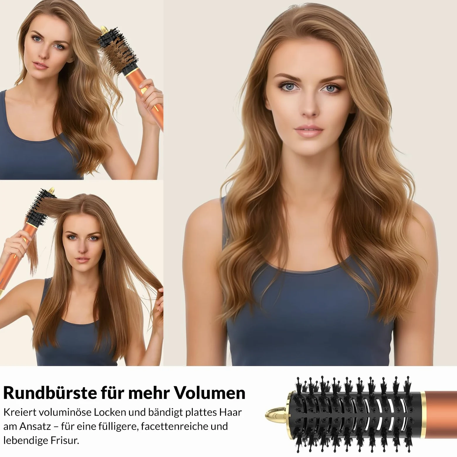 7 in 1 Haarstyler Set, Airstyler, Auto-Wrap-Lockenstab, Föhnbürste, Ionen Föhn, Schnelltrocknend